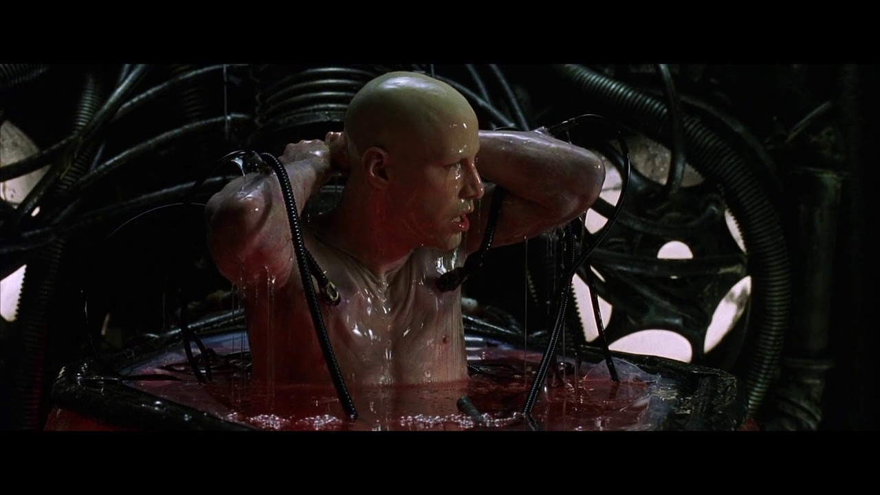 (Neo first time out of the matrix)